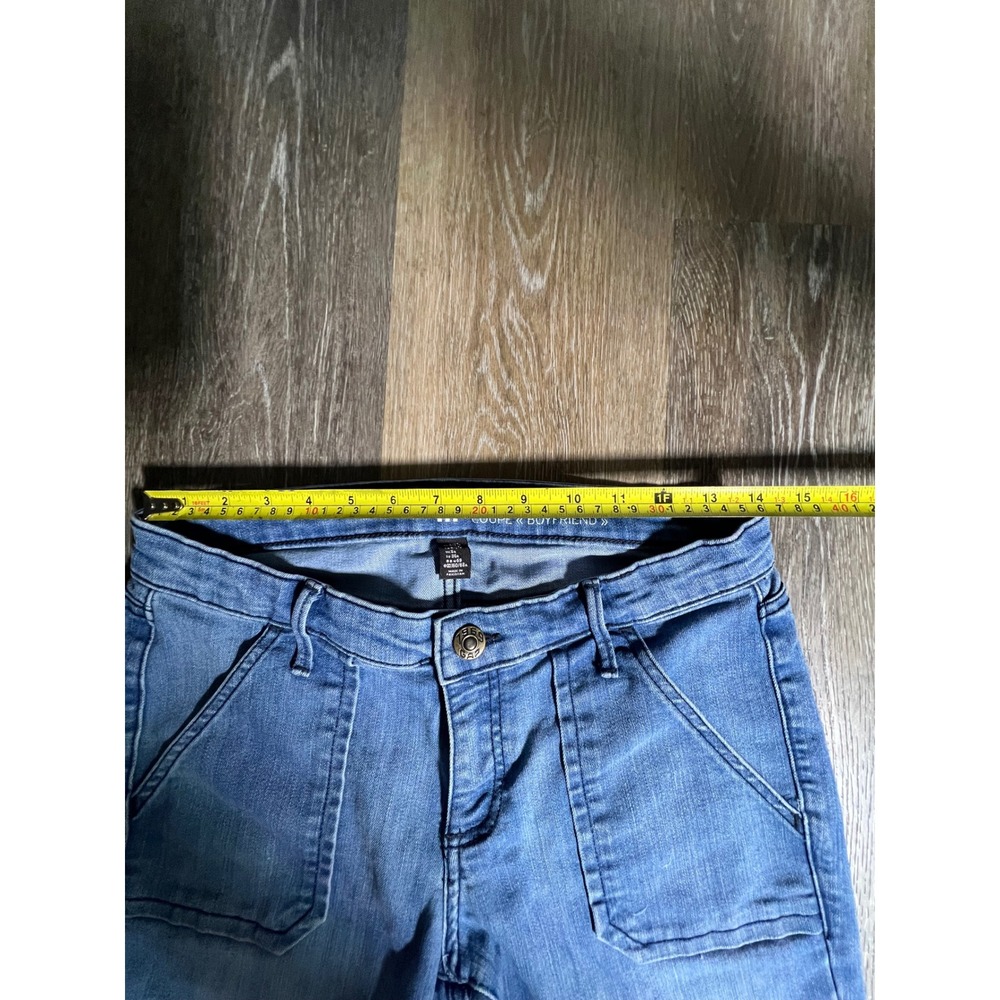 Gap Boyfriend Fit Jeans Womens 4/27R Blue Excellent Patch Pocket Straight Leg - Picture 3 of 7